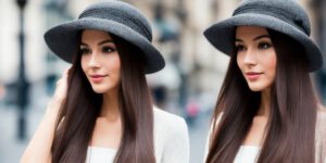 How to wear a cloche hat with long hair
