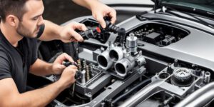 How to adjust throttle body screw