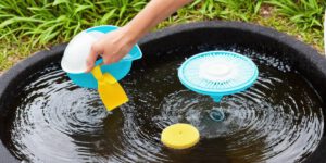 How to clean pond filter pads