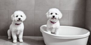 How to bathe a bichon frise dog