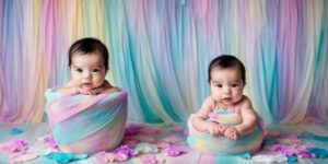 Creating Unique Newborn Photography Backdrops with Dyed Cheesecloth