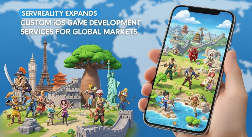ServReality Expands Custom iOS Game Development Services for Global Markets